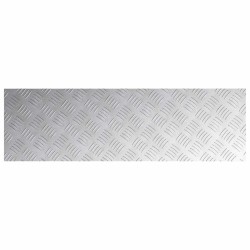 Plaques en Aluminium à Motif Diamant 2 pcs Antidérapantes 100x30 cm 