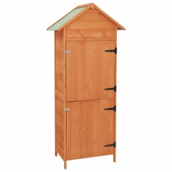 Armoire de rangement de jardin Marron 42,5x64x190 cm 