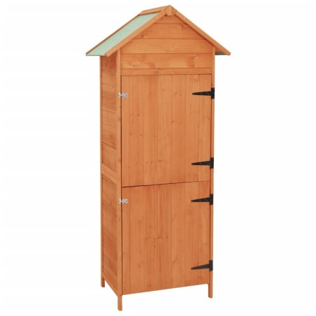 Armoire de rangement de jardin Marron 42,5x64x190 cm 