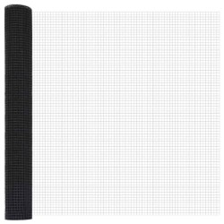 Clôture en fil soudé avec 13 poteaux pointus gris 1.4x25 m acier 