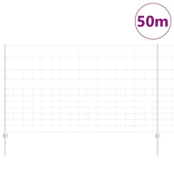 Poteaux de clôture 22 pcs U-Channel 140 cm Acier galvanisé 