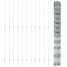 Poteaux de clôture 22 pcs U-Channel 140 cm Acier galvanisé 