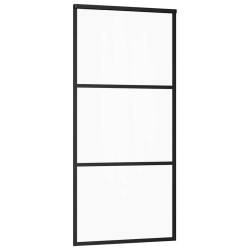 Porte coulissante avec kit de quincaillerie 90x205 cm Verre ESG 