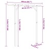 Pergola de jardin 205 x 40 x 203 cm Bois 