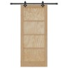 Porte Coulissante avec Quincaillerie 'ORKDAL'en Bois Massif de Pin 