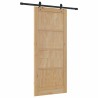 Porte Coulissante avec Quincaillerie 'ORKDAL'en Bois Massif de Pin 