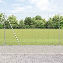 Clôture champ 1,5 x 25 m en acier galvanisé 
