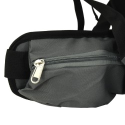 Sac à dos de randonnée gris 100 L tissu oxford 