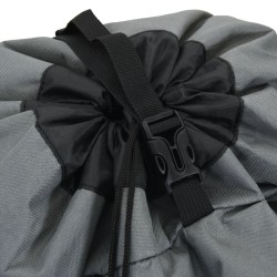 Sac à dos de randonnée gris 100 L tissu oxford 