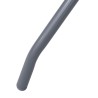 Table de jardin Gris clair 60 cm Acier et verre 