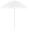 Parasol de plage Hawaii blanc 240 cm 