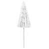 Parasol de plage Hawaii blanc 240 cm 