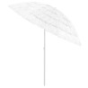 Parasol de plage Hawaii blanc 240 cm 
