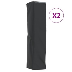 Housses de chauffage 2 pcs forme de pyramide 58x58x228 cm 