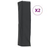 Housses de chauffage 2 pcs forme de pyramide 58x58x228 cm 