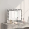 Miroir de vanité Gris Sonoma MDF, Verre 60 x 45 x 18 cm 