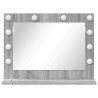 Miroir de vanité Gris Sonoma MDF, Verre 60 x 45 x 18 cm 