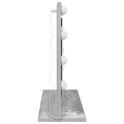 Miroir de vanité Gris Sonoma MDF, Verre 60 x 45 x 18 cm 