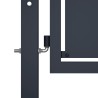 Portail de jardin Acier 100 x 100 cm Anthracite 