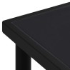 Table de jardin 190x90x74 cm Noir Acier 