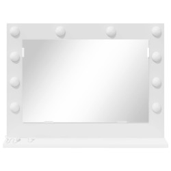 Miroir de vanité avec lumières LED blanc 60x45x18 cm 