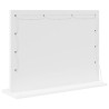 Miroir de vanité avec lumières LED blanc 60x45x18 cm 