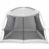 Tente de camping avec moustiquaire et porte grise pour 6 personnes, imperméable. 