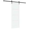 Porte coulissante avec quincaillerie 'ORKDAL', en pin blanc massif 
