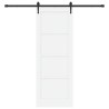 Porte coulissante avec quincaillerie 'ORKDAL', en pin blanc massif 