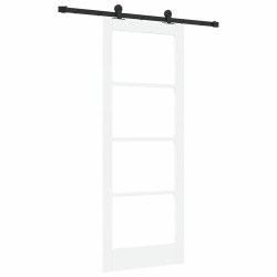 Porte coulissante avec kit de matériel 'ORKDAL'blanche 78x202 cm 