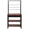 Rack de Cuisine Multicolore 80x40x160 cm Bois Solide Récupéré 