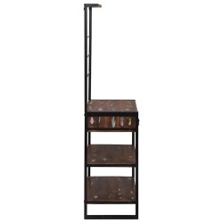 Rack de Cuisine Multicolore 80x40x160 cm Bois Solide Récupéré 