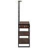 Rack de Cuisine Multicolore 80x40x160 cm Bois Solide Récupéré 
