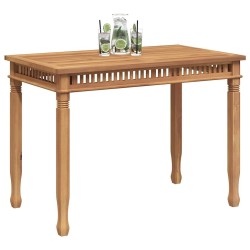 Table à manger de jardin 110x65x80 cm bois de teck solide 