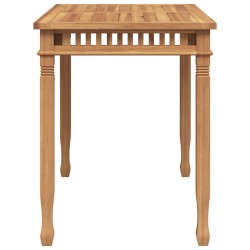 Table à manger de jardin 110x65x80 cm bois de teck solide 