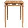 Table à manger de jardin 110x65x80 cm bois de teck solide 