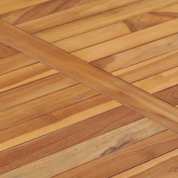 Table à manger de jardin 110x65x80 cm bois de teck solide 