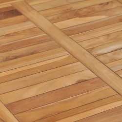 Table à manger de jardin 110x65x80 cm bois de teck solide 