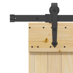 Porte coulissante et kit de quincaillerie 85x210 cm pin massif 