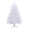 Sapin de Noël artificiel à charnières avec support blanc 150 cm 