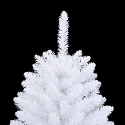 Sapin de Noël artificiel à charnières avec support blanc 150 cm 