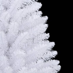 Sapin de Noël artificiel à charnières avec support blanc 150 cm 