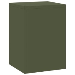 Supports de Plantes d'extérieur Pilier 2 pcs Olive Verte 24x24x35 cm Acier 