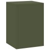 Supports de Plantes d'extérieur Pilier 2 pcs Olive Verte 24x24x35 cm Acier 