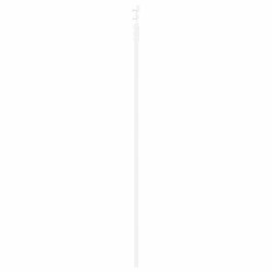 Porte coulissante avec ensemble de quincaillerie blanche 86x211 cm en bois massif de pin 