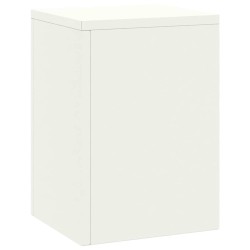 Supports de Plantes Extérieurs Pillar 2 pcs Blanc 24x24x35 cm Acier 