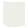 Supports de Plantes Extérieurs Pillar 2 pcs Blanc 24x24x35 cm Acier 
