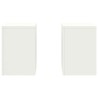 Supports de Plantes Extérieurs Pillar 2 pcs Blanc 24x24x35 cm Acier 