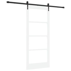 Porte coulissante avec quincaillerie 'ORKDAL'blanche 86x198,5 cm 