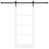Porte coulissante avec quincaillerie 'ORKDAL'blanche 86x198,5 cm 
